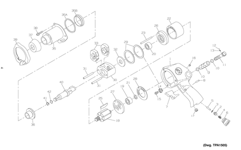 Part Location Diagram of 2131-A703 Ingersoll Rand Frame Assy